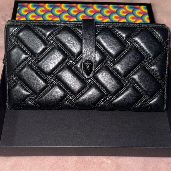 Kurt Geiger Black Quilted Wallet EUC. - Picture 2 of 6